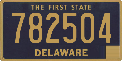 DE license plate 782504
