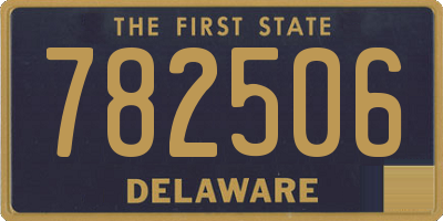 DE license plate 782506