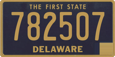 DE license plate 782507