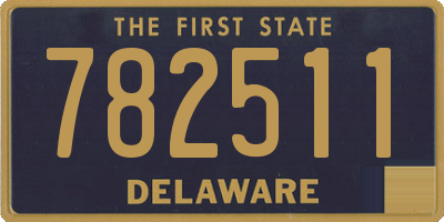 DE license plate 782511