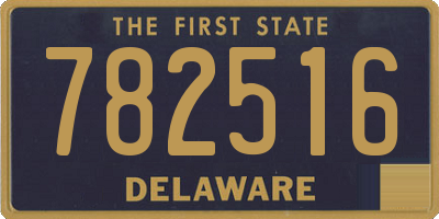 DE license plate 782516