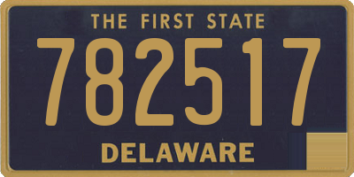 DE license plate 782517
