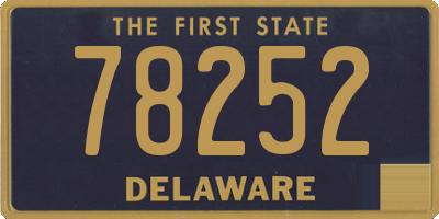 DE license plate 78252