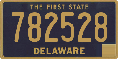 DE license plate 782528