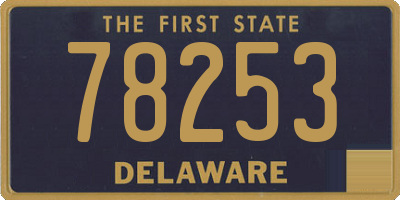 DE license plate 78253