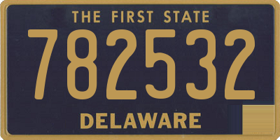 DE license plate 782532