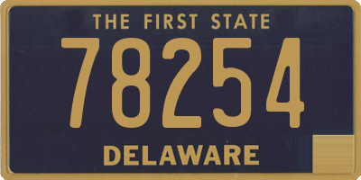 DE license plate 78254