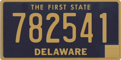 DE license plate 782541
