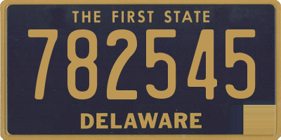 DE license plate 782545