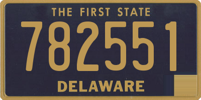 DE license plate 782551