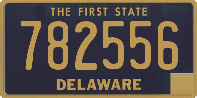 DE license plate 782556