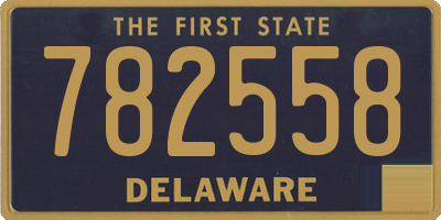 DE license plate 782558