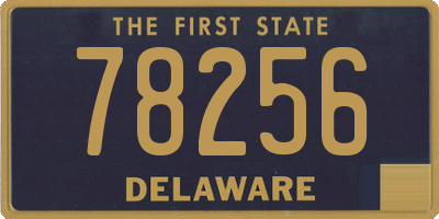 DE license plate 78256