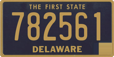 DE license plate 782561
