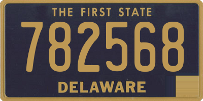 DE license plate 782568