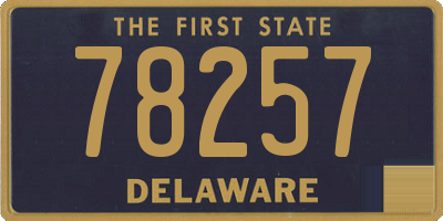 DE license plate 78257