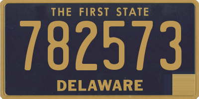 DE license plate 782573
