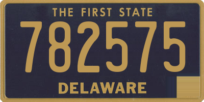 DE license plate 782575