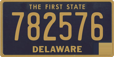 DE license plate 782576