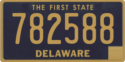 DE license plate 782588