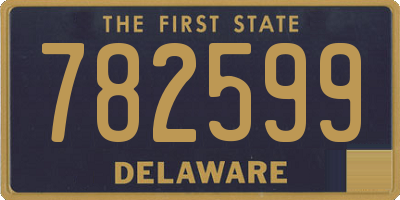 DE license plate 782599