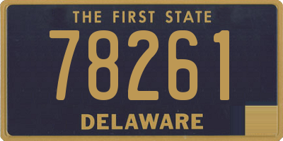 DE license plate 78261