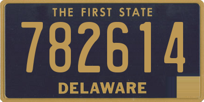 DE license plate 782614