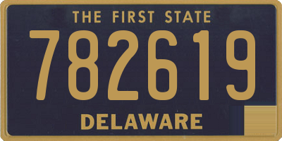 DE license plate 782619