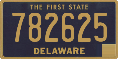 DE license plate 782625