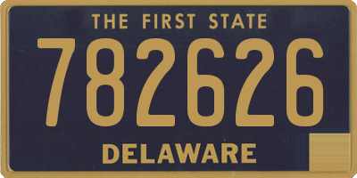DE license plate 782626
