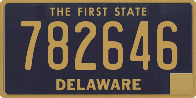 DE license plate 782646