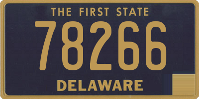 DE license plate 78266