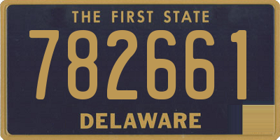 DE license plate 782661