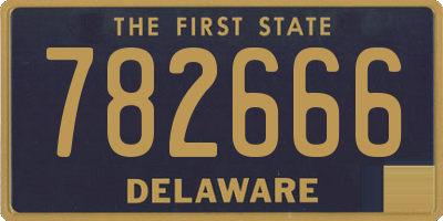 DE license plate 782666