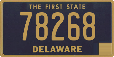 DE license plate 78268