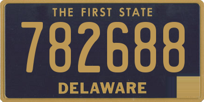 DE license plate 782688