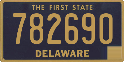 DE license plate 782690