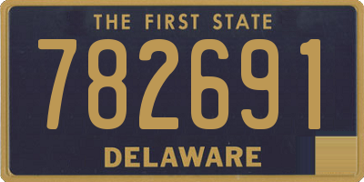DE license plate 782691