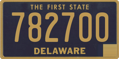 DE license plate 782700