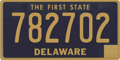 DE license plate 782702