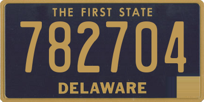 DE license plate 782704