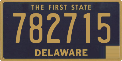 DE license plate 782715