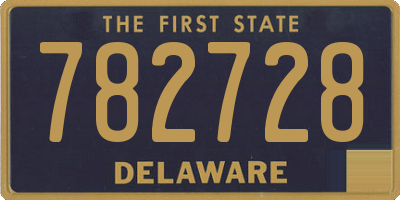 DE license plate 782728