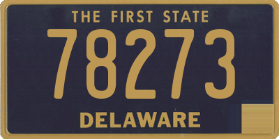 DE license plate 78273