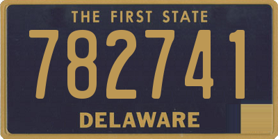 DE license plate 782741