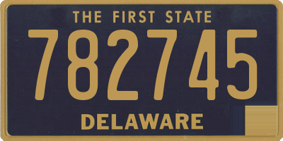 DE license plate 782745