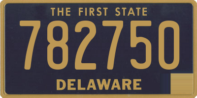 DE license plate 782750