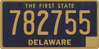 DE license plate 782755