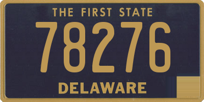 DE license plate 78276