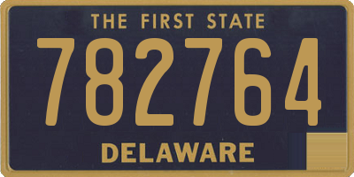 DE license plate 782764